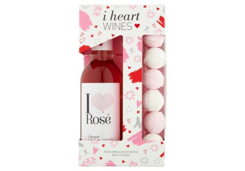 i heart Rose Wine & Six Scented Bath Fizzers