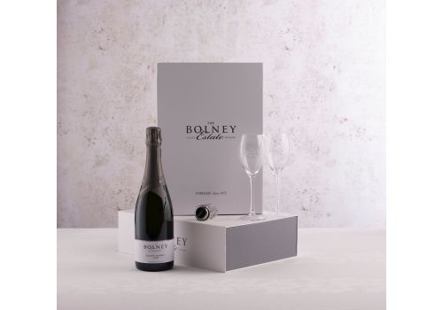 Bolney Bubbly Brut NV and Glassware Gift Set