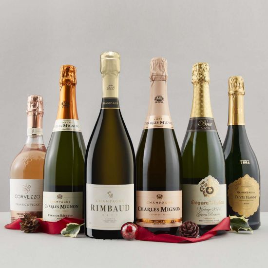 Winter Champagne and Fizz – 6 bottles – SAVE over £30!