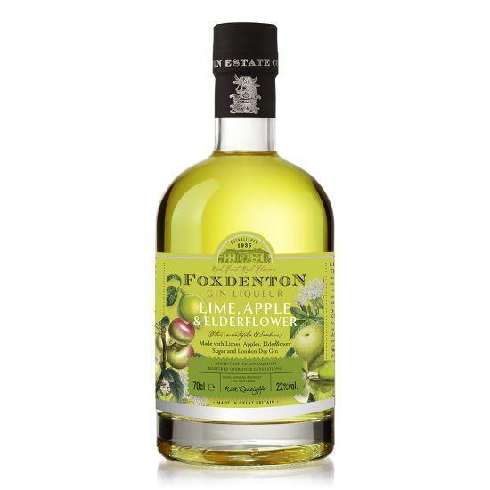 Foxdenton Lime, Apple and Elderflower Gin Liqueur