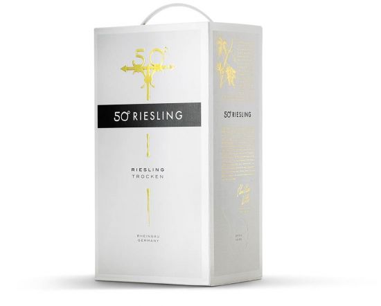 50 Degrees Dry Riesling 2019 2-Litre Boxed Wine